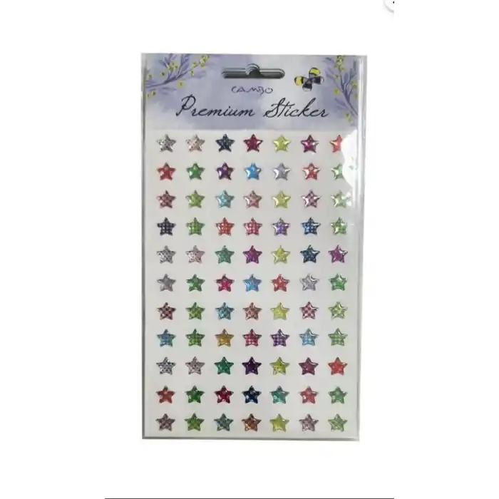 BU-BU DAMLA PUANTİYELİ YILDIZ STICKER CAS-01-050