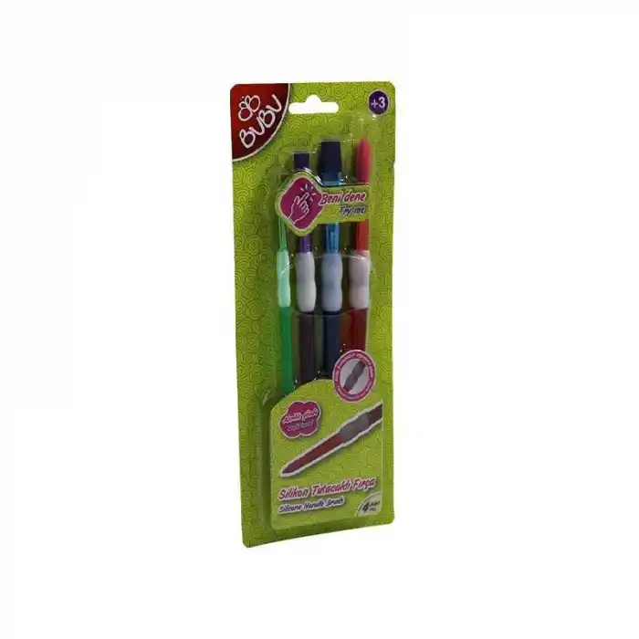 BU-BU SİLİKON FIRÇA TUTACAKLI 4 LÜ FR0003