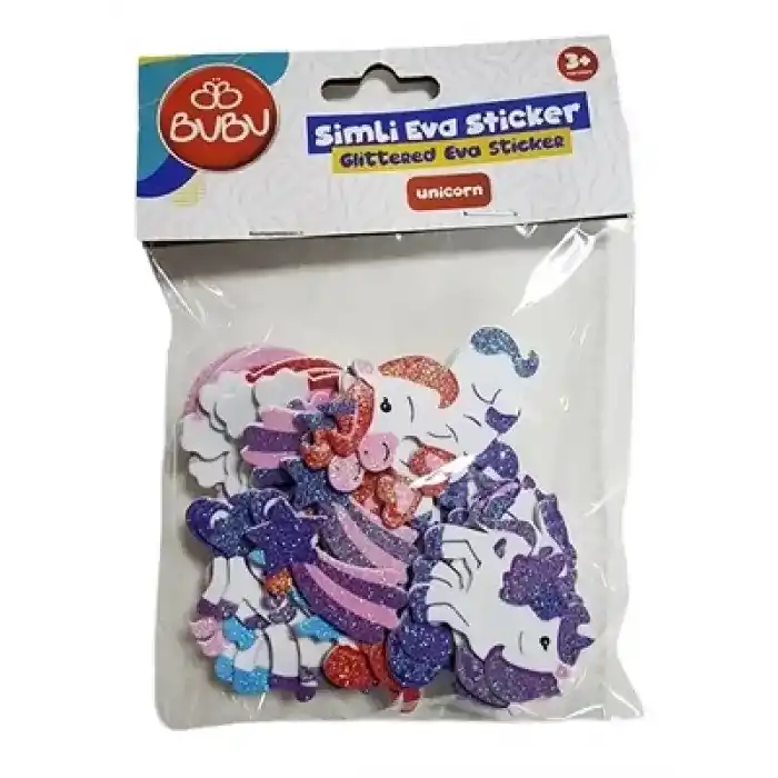 BU-BU SİMLİ EVA STICKER UNICORN ST0154
