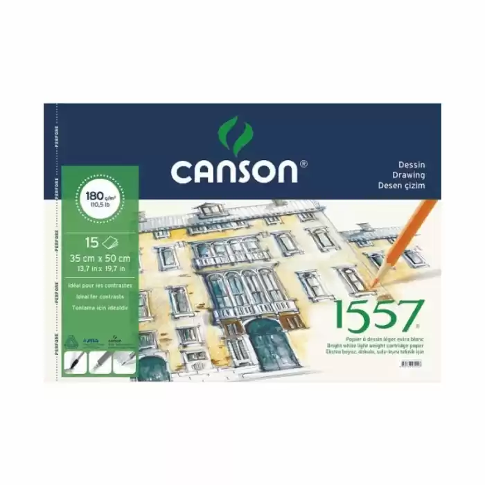 CANSON 1557 35X50 RESİM DEFTERİ 15 YP 180 GR