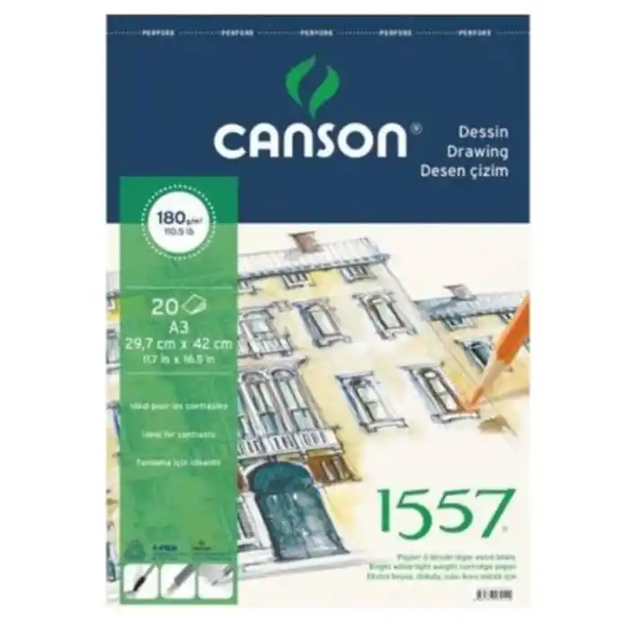 CANSON 1557 35X50 RESİM KAĞIDI 200 GR.125 Lİ PK.204121512