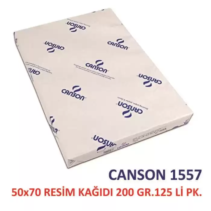 CANSON 1557 50X70 RESİM KAĞIDI 200 GR.125 Lİ PK.204121513