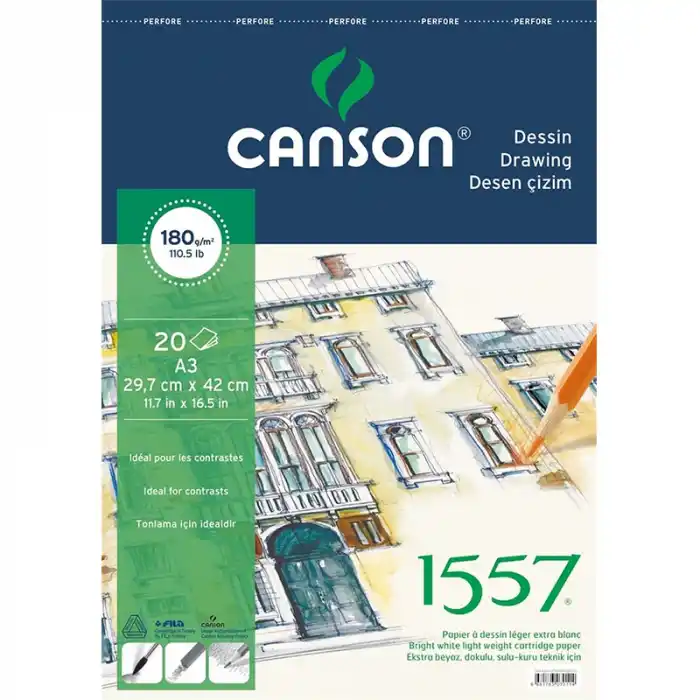CANSON A3 29,7X42 CM RESİM DEF.180 GR 18020A3US