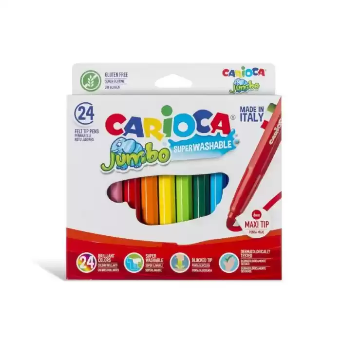 CARIOCA 24 RENK JUMBO KEÇELİ KALEM 40570