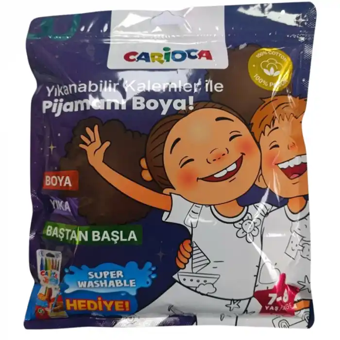 CARIOCA BOYANABİLİR PİJAMA-KEÇELİ 7-8 YAŞ KALEM HEDİYELİ LN-80015