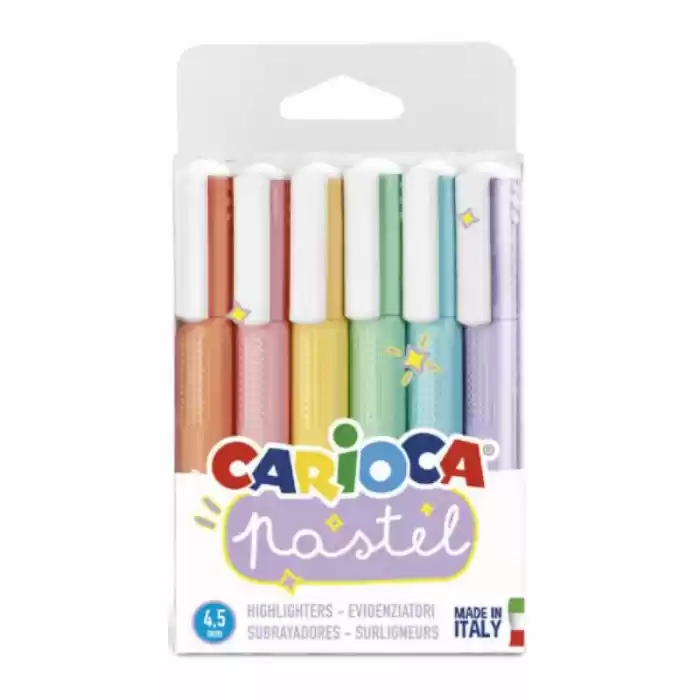 CARIOCA FOSFORLU KALEM 6 RENK PASTEL 43033