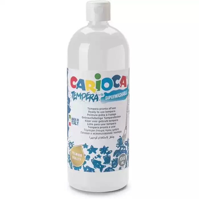 Carıoca Tempera Beyaz Guaj Boya 1000 Ml 40430/01