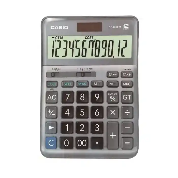 CASIO DF-120 FM HESAP MAKİNESİ 12 HANE