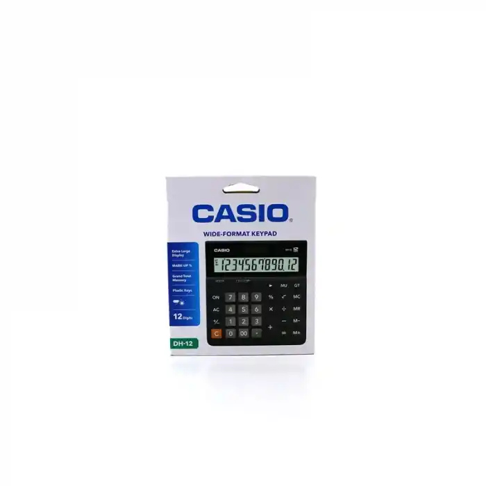 CASIO DH-12 WE HESAP MAKİNESİ 12 HANE