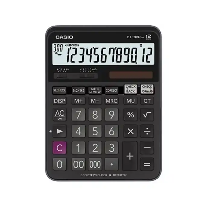 Casıo Dj-120 D Plus Wa Masa Üstü Hesap Makinesi