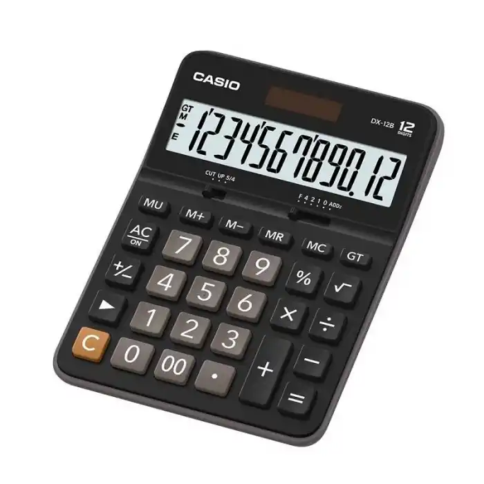 CASIO DX-12 B  MASA ÜSTÜ HESAP MAKİNESİ 12 HANE