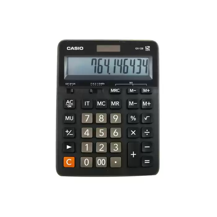 CASIO GX-12 B/S  MASA ÜSTÜ HESAP MAKİNASI 12 HANE