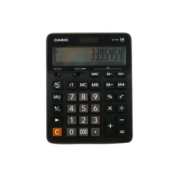 CASIO GX-14 B/S MASA ÜSTÜ HESAP MAKİNASI 14 HANE
