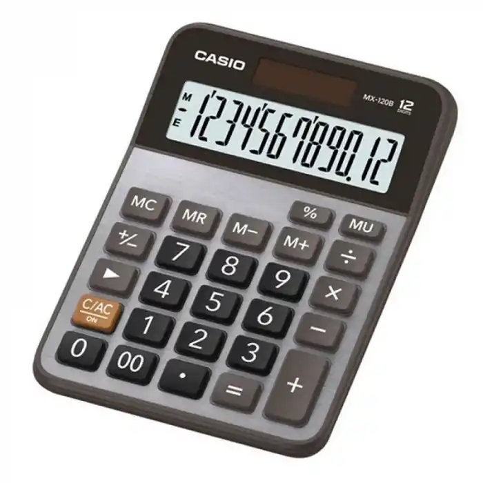 CASIO MX-120-B HESAP MAKİNESİ 12 HANE