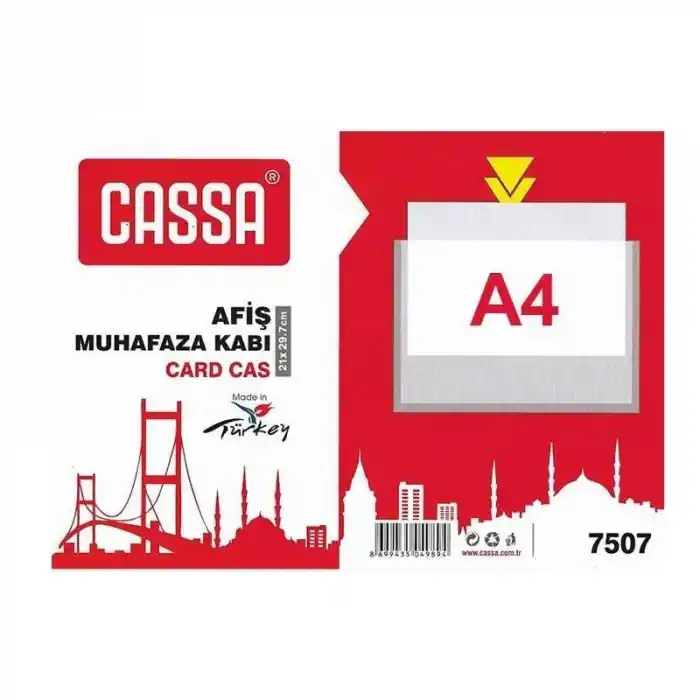CASSA 7507 A4 AFİŞ MUHAFAZA KABI