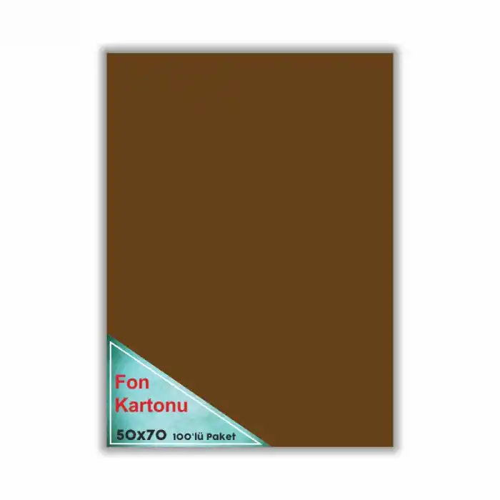 ÇINAR FON KARTONU KAHVERENGİ 48X68 100LÜ 50007