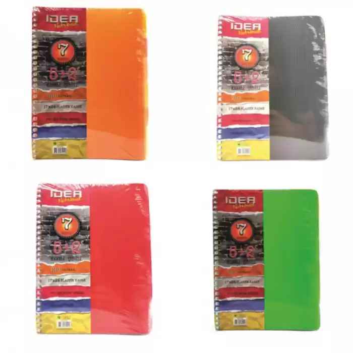 ÇINAR IDEA 17X24 210 YP 5+2 AYRAÇLI DEFTER 61002