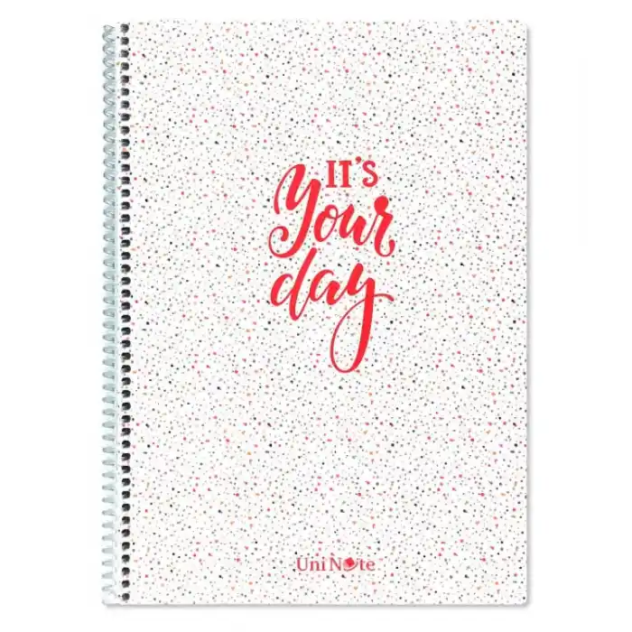 ÇINAR YOUR DAY A4 72 YP ÇİZGİLİ SPİRALLİ PP KAPAK DEFTER 71522