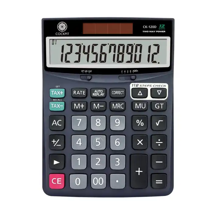 COCKPIT CK-120D 12 HANE ORTA BOY HESAP MAKİNASI