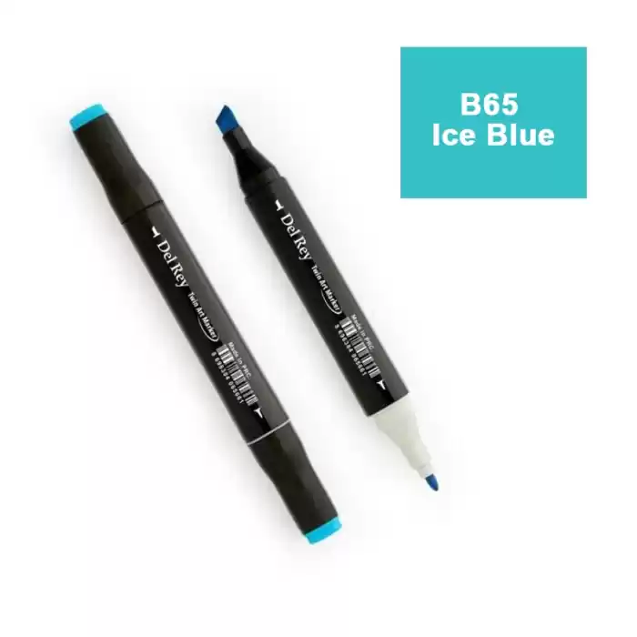 DEL REY TWIN MARKER B65 ICE BLUE ÇİFT UÇLU GRAFİK KALEMİ MN-DR065