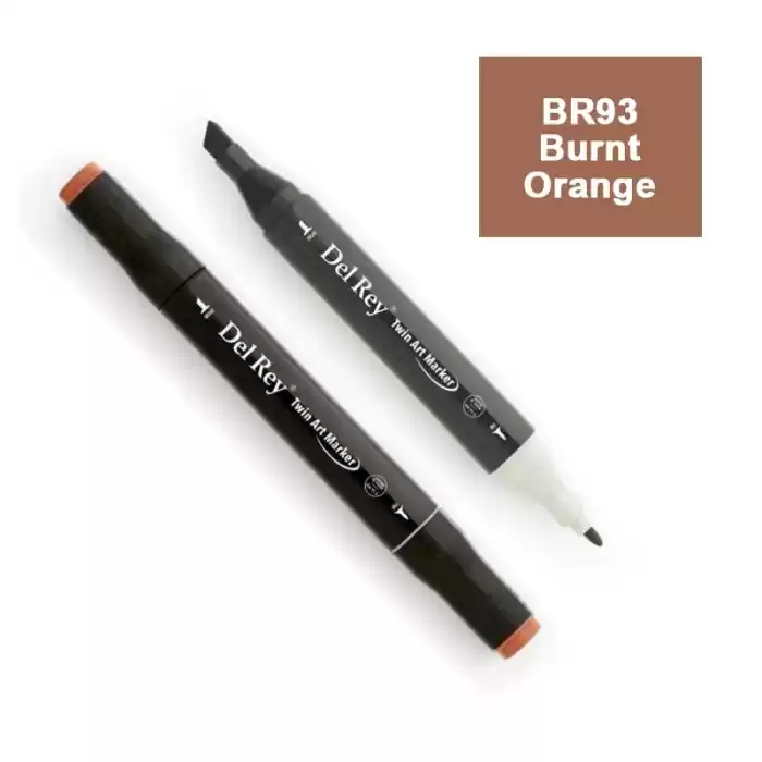 Del Rey Twın Marker Br93 Burnt Orange Çift Uçlu Grafik Kalemi Mn-dr093