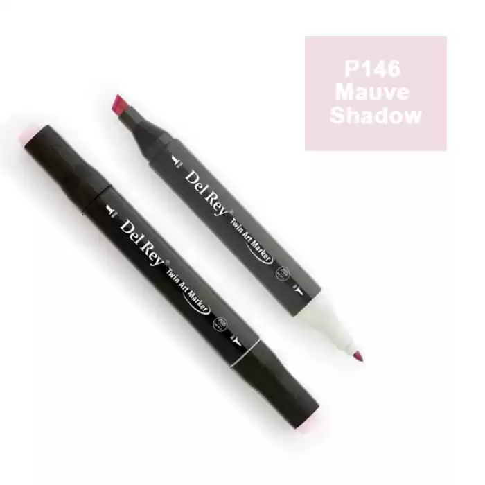 DEL REY TWIN MARKER P145 PALE LAVENDER ÇİFT UÇLU GRAFİK KALEMİ MN-DR145