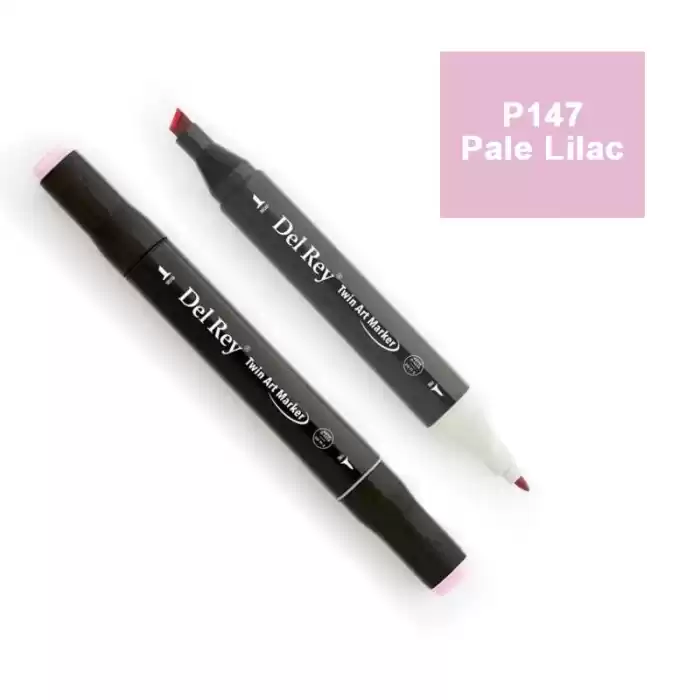 Del Rey Twın Marker P147 Pale Lilac Çift Uçlu Grafik Kalemi Mn-dr147