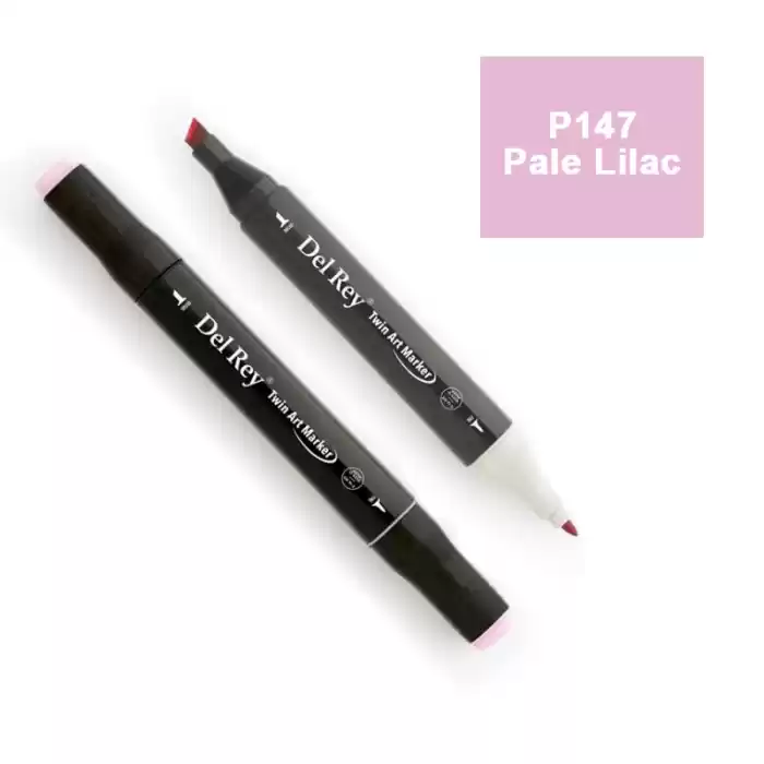 DEL REY TWIN MARKER P147 PALE LİLAC ÇİFT UÇLU GRAFİK KALEMİ MN-DR147