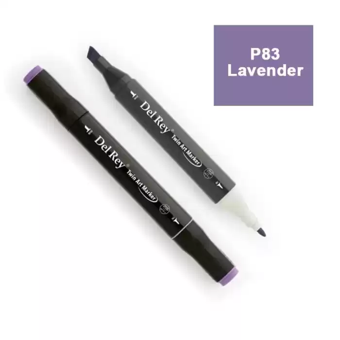 Del Rey Twın Marker P83 Lavender Çift Uçlu Grafik Kalemi Mn-dr083