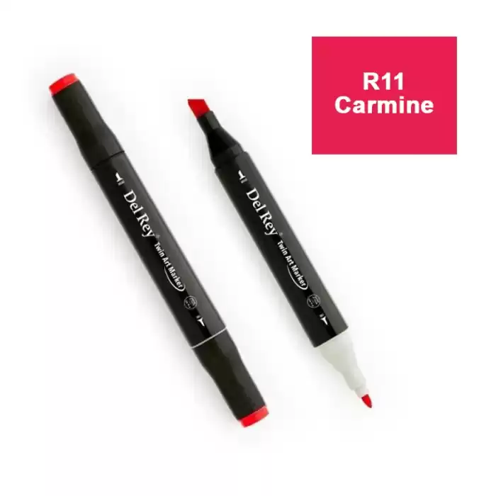 DEL REY TWIN MARKER R11 CARMİNE ÇİFT UÇLU GRAFİK KALEMİ MN-DR011