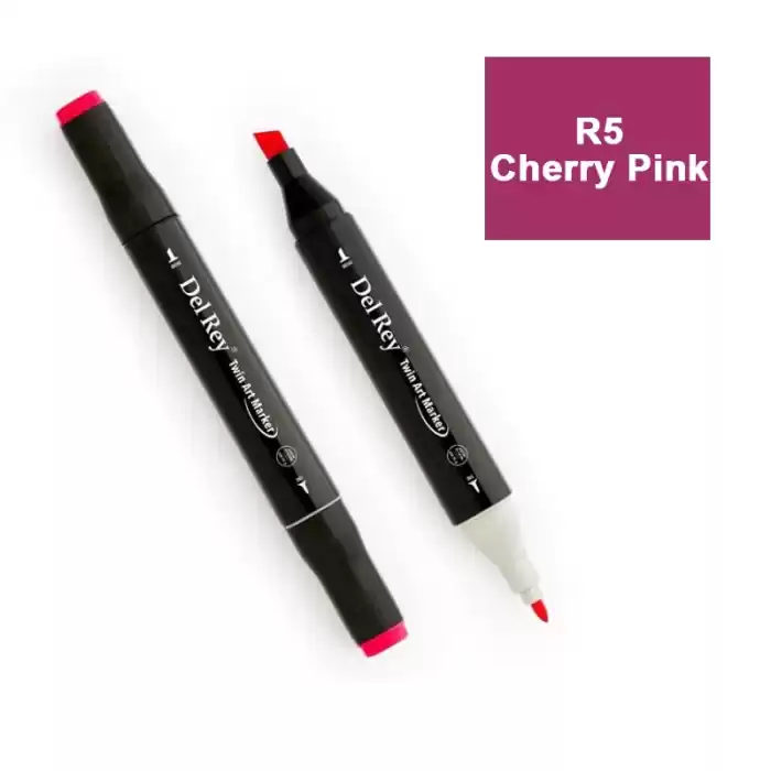 DEL REY TWIN MARKER R5 CHERRY PİNK ÇİFT UÇLU GRAFİK KALEMİ MN-DR005