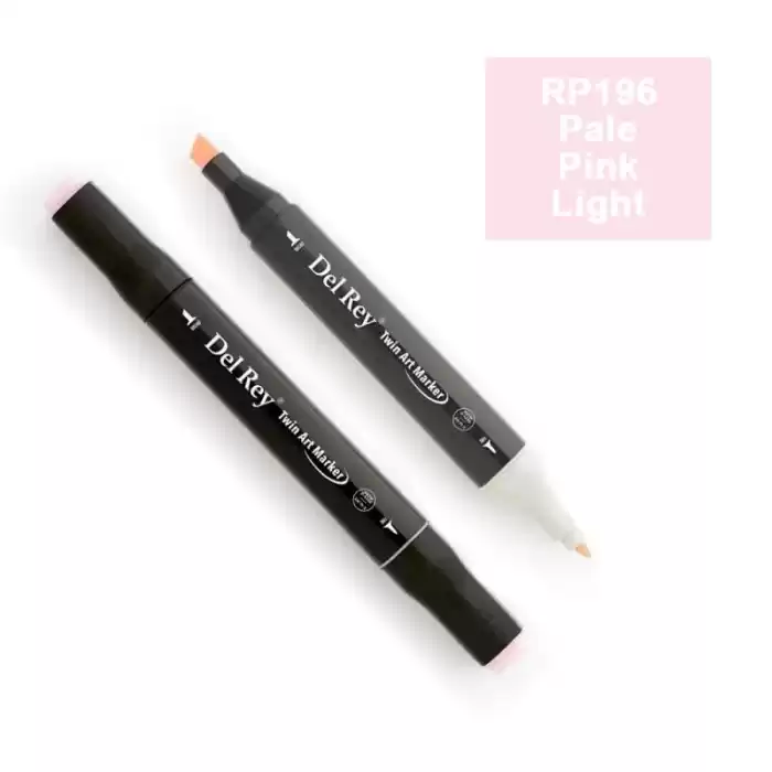 Del Rey Twın Marker Rp196 Pale Pink Light Çift Uçlu Grafik Kalemi Mn-dr0196