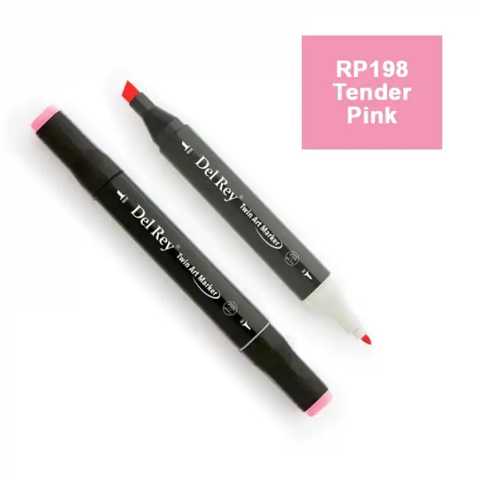 Del Rey Twın Marker Rp198 Tender Pink Çift Uçlu Grafik Kalemi Mn-dr198