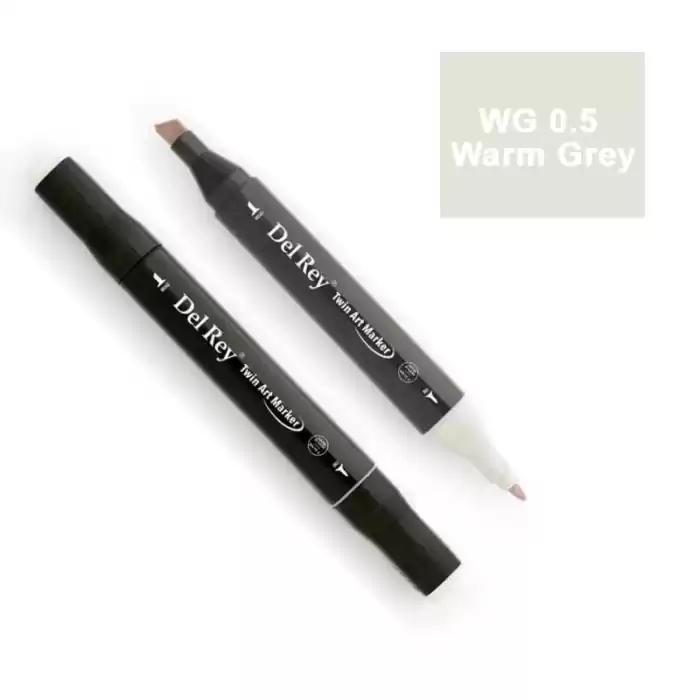 Del Rey Twın Marker Wg0.5 Warm Grey Çift Uçlu Grafik Kalemi Mn-drwg0.5