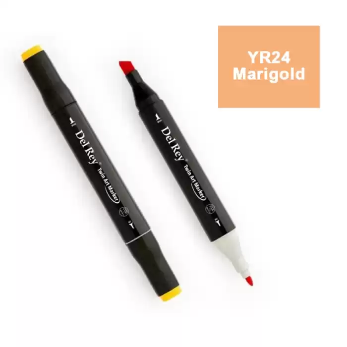 DEL REY TWIN MARKER YR24 MARİGOLD ÇİFT UÇLU GRAFİK KALEMİ MN-DR024