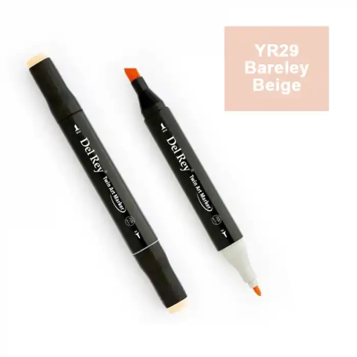 DEL REY TWIN MARKER YR29 BARELY BEİGE ÇİFT UÇLU GRAFİK KALEMİ MN-DR029