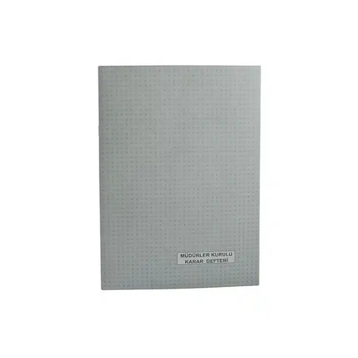 DİLMAN NUMARALI MÜDÜRLER KURULU KARAR DEFTERİ KARTON KAPAK 40 YP.