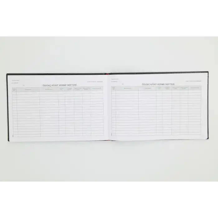 DİLMAN ÖDÜNÇ KİTAP VERME KAYIT DEFTERİ 96 YP. CİLTLİ