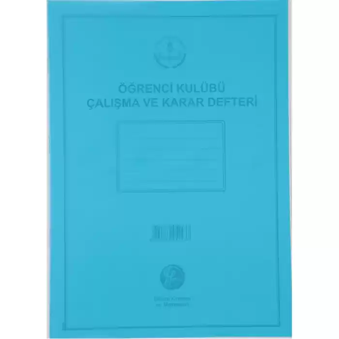 DİLMAN ÖĞRENCİ KULÜP ÇALIŞMA VE KARAR DEFTERİ PLS KAPAK