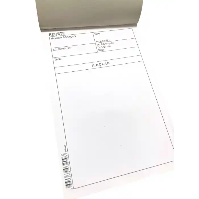 Dilman Reçete 100 Yaprak 13.5 x 20 cm. 1 Adet