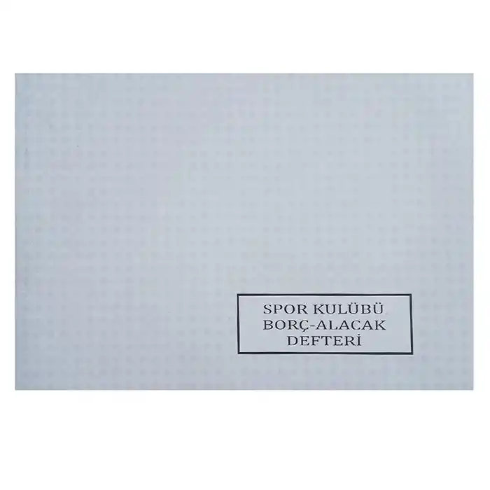 DİLMAN SPOR KULÜBÜ BORÇ-ALACAK DEFTERİ KARTON KAPAK 40 YP.