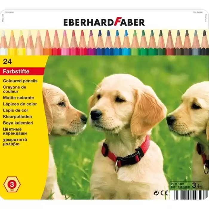 Eberhardfaber 24 Renk Altıgen Kuru Boya 3mm Ef-514