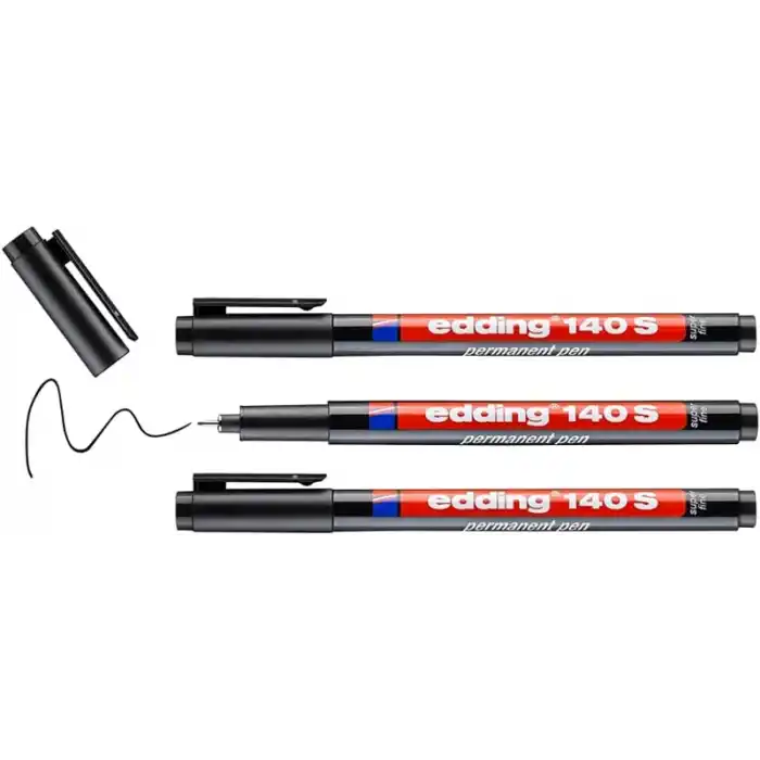 Edding 140 S Siyah Parmanent Kalem