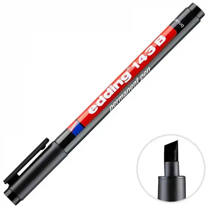 EDDİNG 143 B SİYAH PERMANENT KALEM