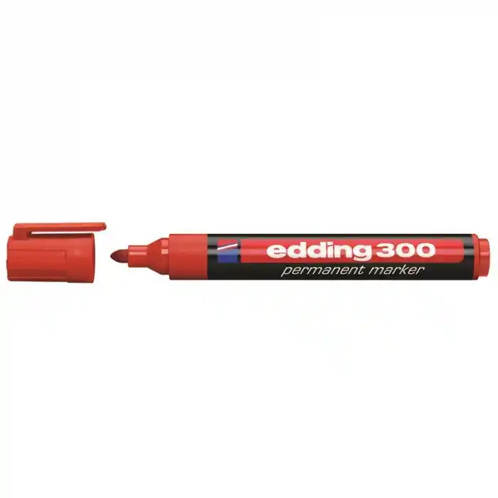 Edding 300 Kırmızı Permanent Marker Kalem