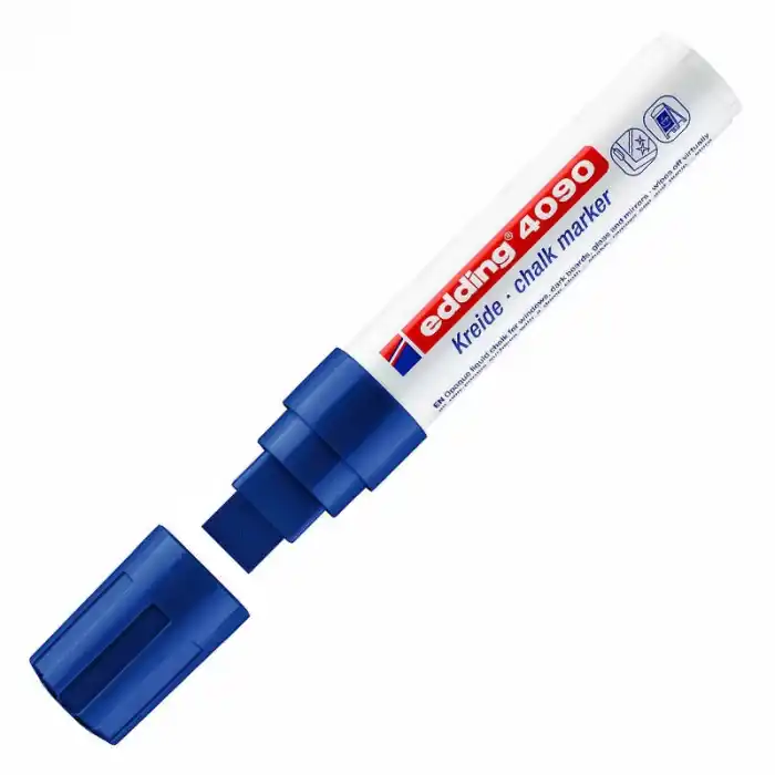 EDDİNG E-4090 MAVİ CAM KALEMİ