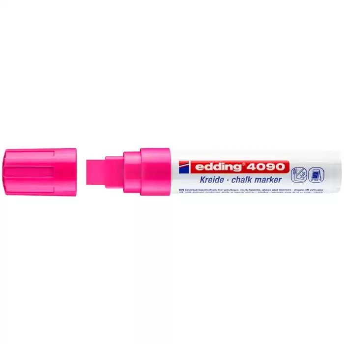 EDDİNG E-4090 PEMBE FOSFORLU CAM KALEMİ