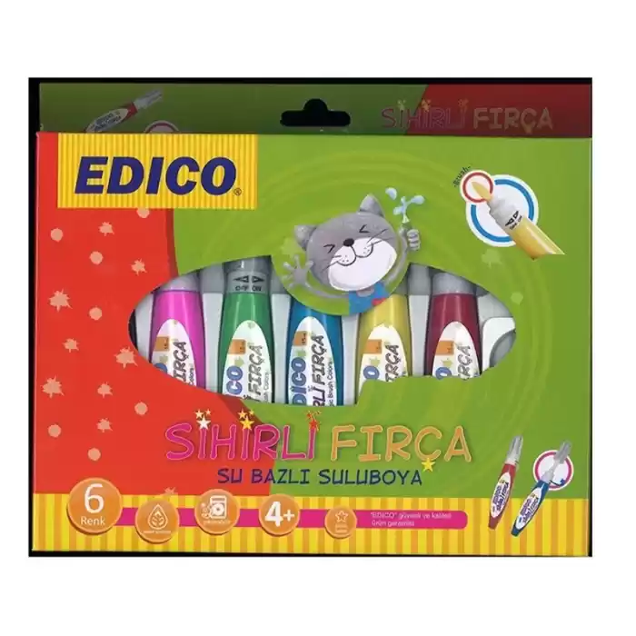 EDICO 6 RENK SİHİRLİ FIRÇA (SU BAZLI) 540106