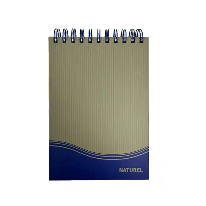 ELMA A4 SERT NATUREL KAPAK SPİRALLİ ÇİZGİLİ BLOKNOT 100 YP.