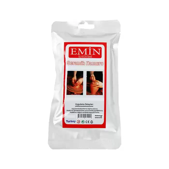 EMİN EM649 KİL HAMURU 500 GR KAHVERENGİ
